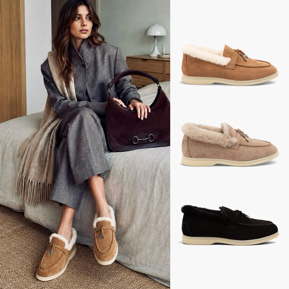 오즈웨어 킬티 참 시어링 로퍼 (굽2.5cm) OZWEAR UGG OB1034