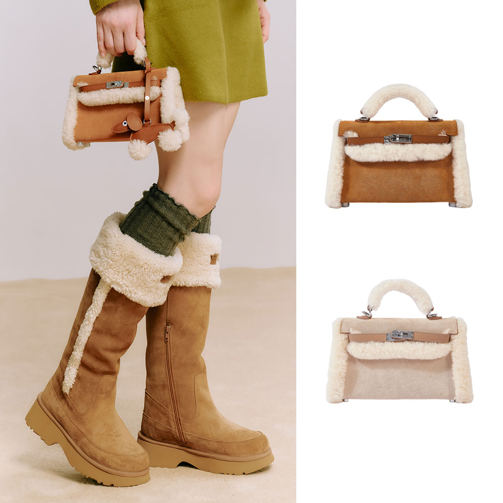 오즈라나 미니 시어링 핸드백 OZLANA UGG OZ5005