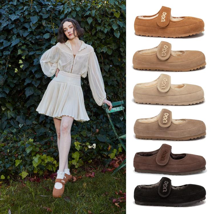 오즈웨어 어그 메리 제인 EMB 로고 단화 슬립온 OZWEAR UGG OB970