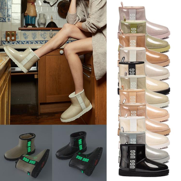 오즈웨어 클래식 로고야광 클리어 어그 부츠 OZWEAR UGG OB835