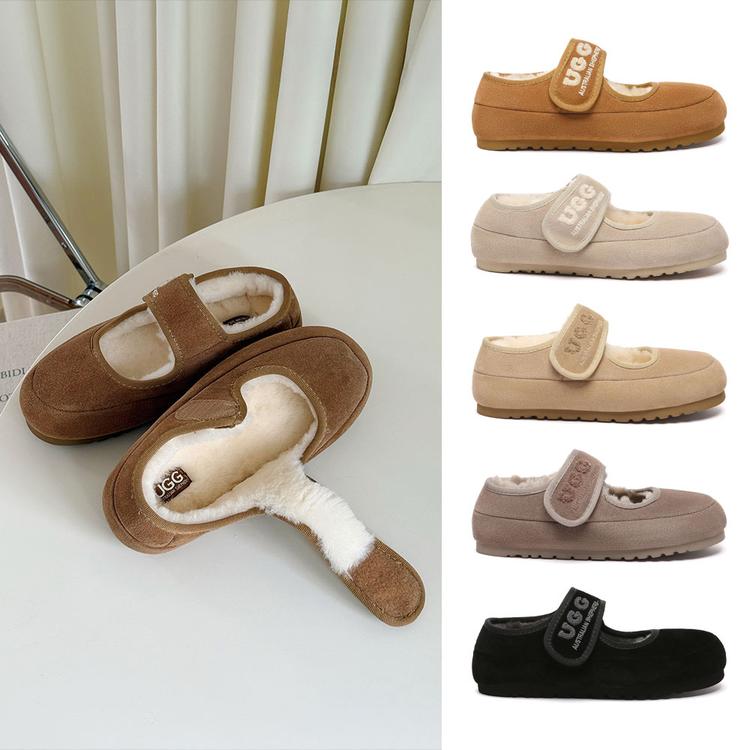 에버어그 벨비 메리제인 플랫 양털 슈즈 AS UGG AS7024