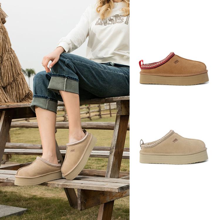 디케이 어그 핀 플랫폼 슬리퍼 (굽4cm) DK UGG DK117